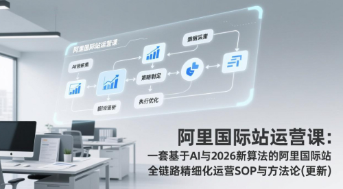 阿里国际站运营课：一套基于AI与2026新算法的阿里国际站全链路精细化运营SOP与方法论