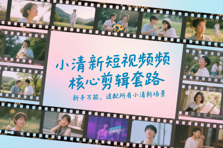小清新短视频核心剪辑套路，新手万能，适配所有小清新场景