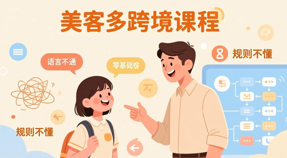 怕语言不通、怕不懂规则？零基础小白也能做的美客多跨境课，手把手带你美客多开店稳赚