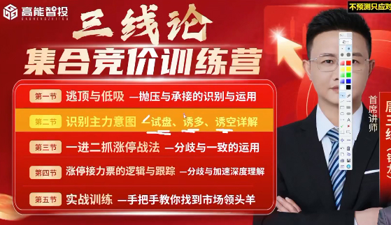 唐银龙三线论集合竞价训练营系统课-实战复盘训练(唐三)全套