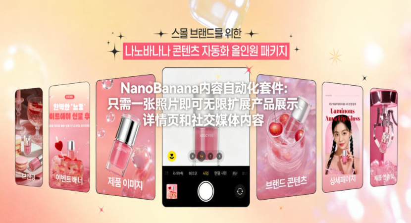 NanoBanana内容自动化套件：只需一张照片即可无限扩展产品展示、详情页和社交媒体内容！