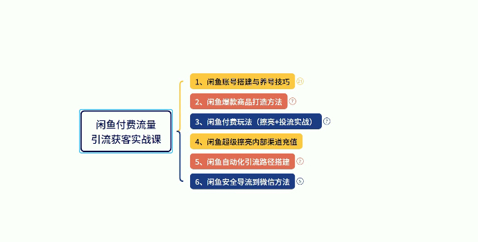 闲鱼付费投流获客实战课程，账号养号、爆款打造、付费投流引流