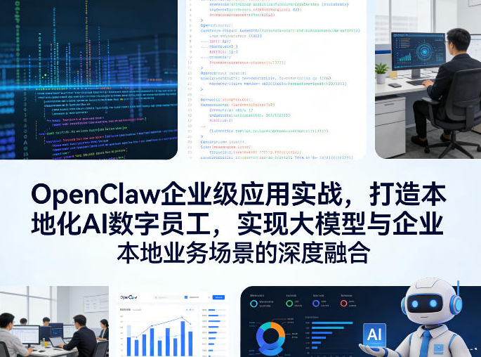 OpenClaw企业级应用实战，打造本地化AI数字员工，实现大模型与企业本地业务场景的深度融合