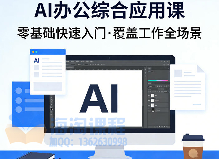 AI办公综合应用课，零基础快速入门，覆盖了工作中各种应用场景