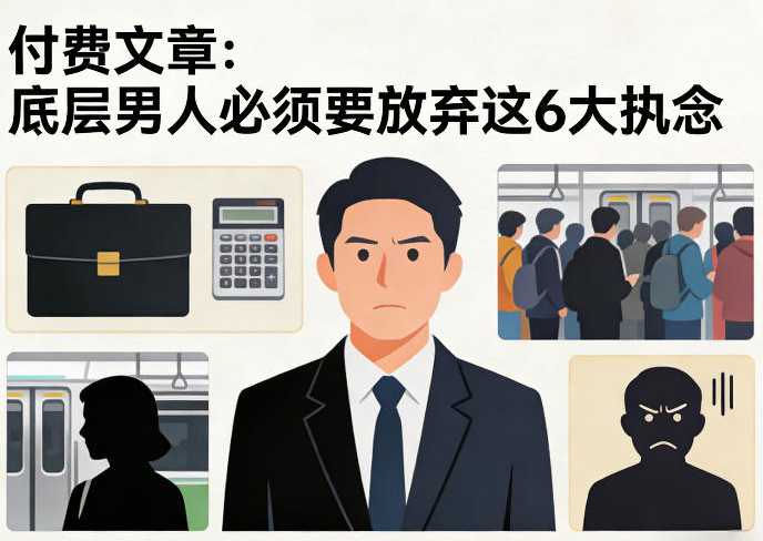 付费文章：底层男人必须要放弃这6大执念