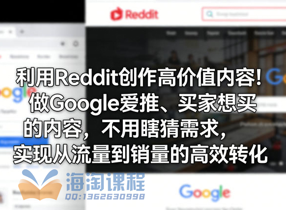 利用Reddit创作高价值内容！做Google爱推、买家想买的内容，不用瞎猜需求，实现从流量到销量的高效转化