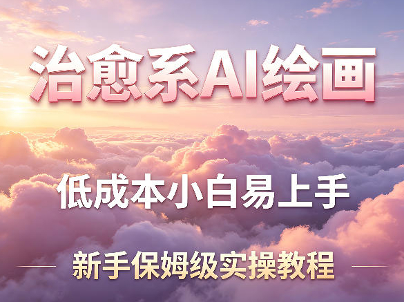 治愈系AI绘画提示词项目，低成本小白易上手，每天10分钟，新手保姆级实操教程
