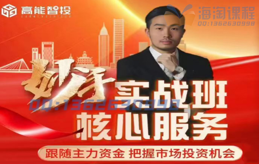 高能智投缪竹梁高阶妙手实战班全套课程