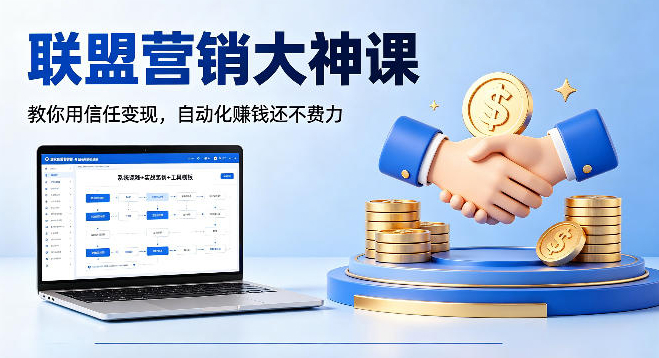 联盟营销大神课，教你用信任变现，自动化賺钱还不费力【原创双语字幕】