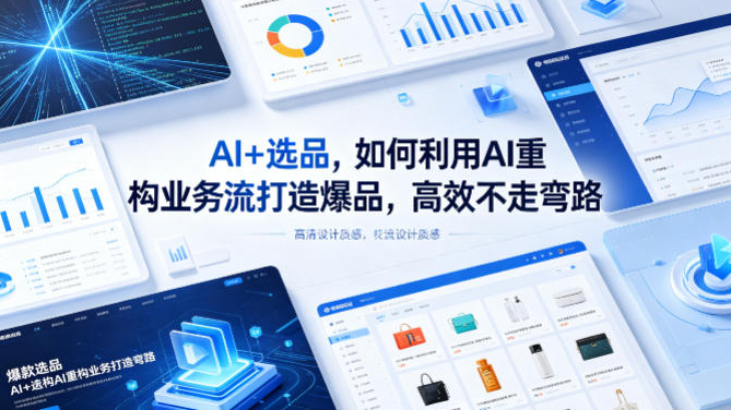 AI+选品，如何利用AI重构业务流打造爆品，高效不走弯路