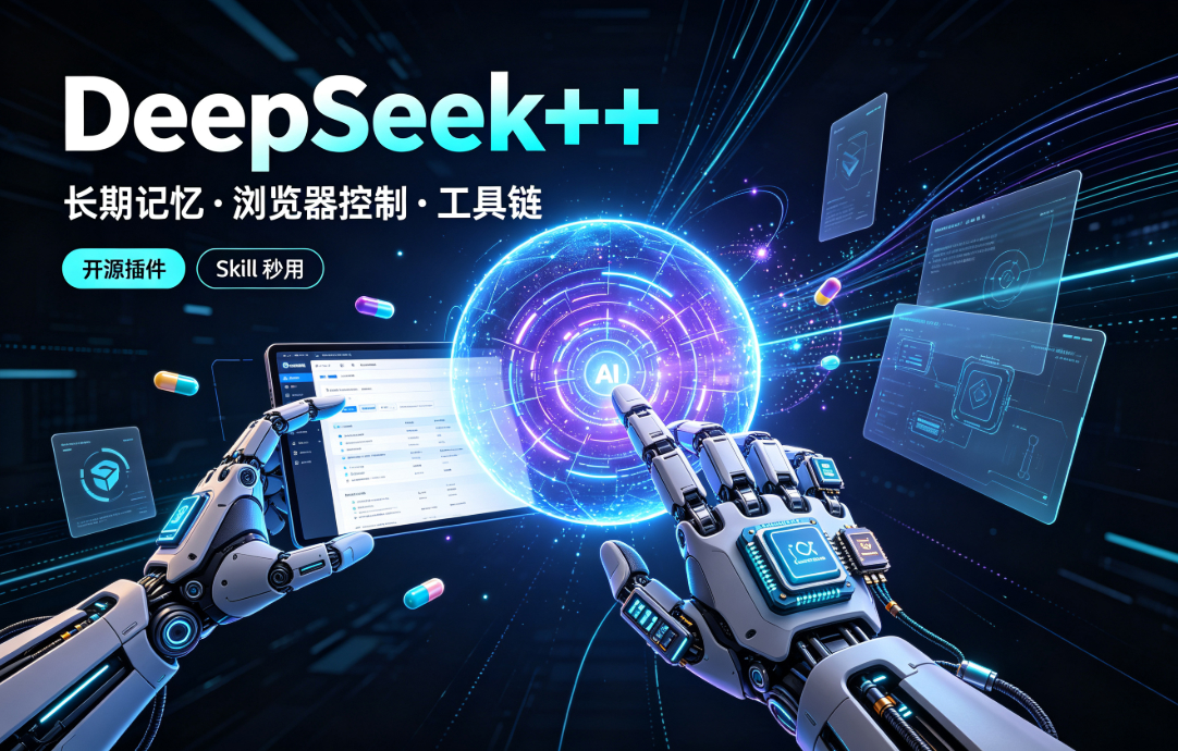 给DeepSeek装上“外挂双手”，秒用Skill，拥有长期记忆、浏览器控制和工具链！开源插件，DeepSeek++
