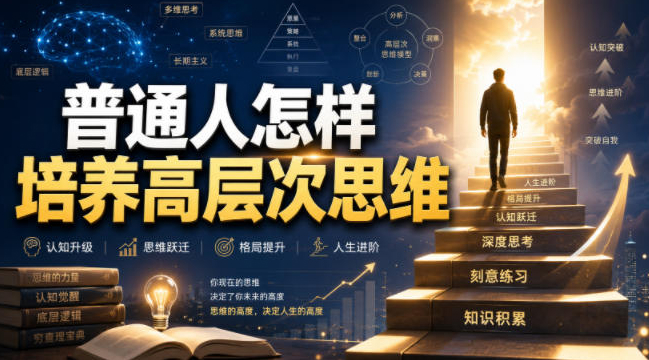 付费文章：普通人怎样培养高层次思维