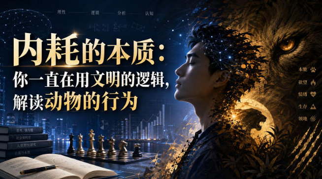 付费文章：内耗的本质：你一直在用文明的逻辑，解读动物的行为