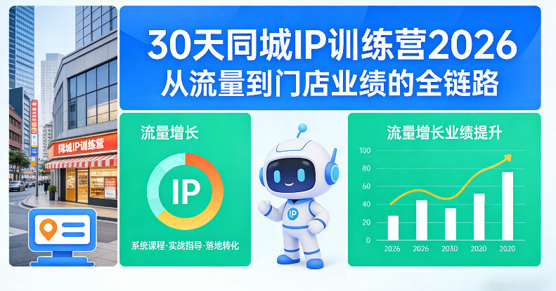30天同城IP训练营2026年，从流量到门店业绩的全链路