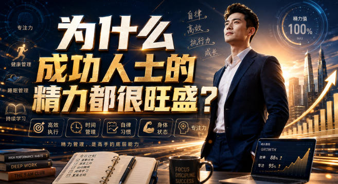 付费文章：为什么成功人士的精力都很旺盛？