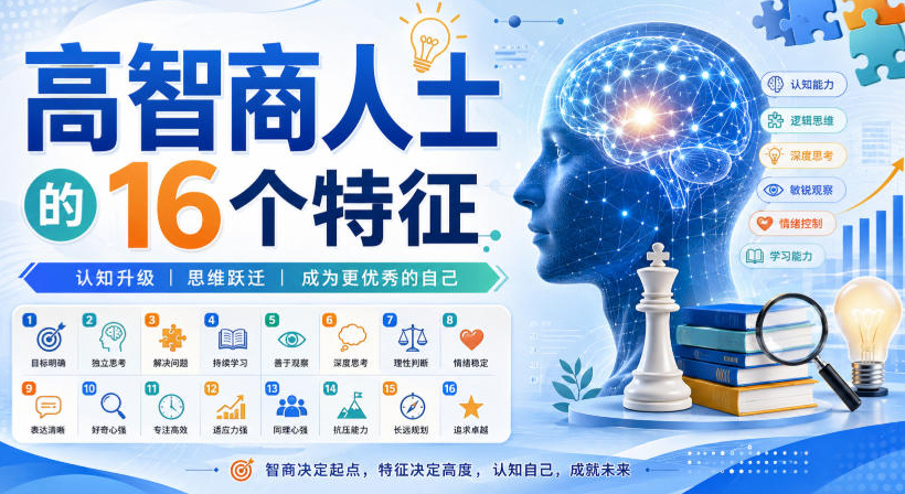 付费文章：高智商人士的16个特征