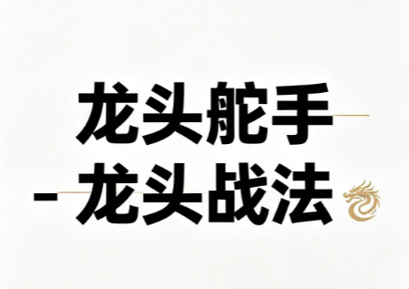 龙头舵手-龙头战法课程 视频+文档