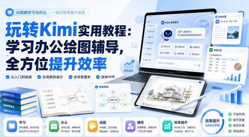 玩转Kimi实用教程：学习办公绘图辅导，全方位提升效率