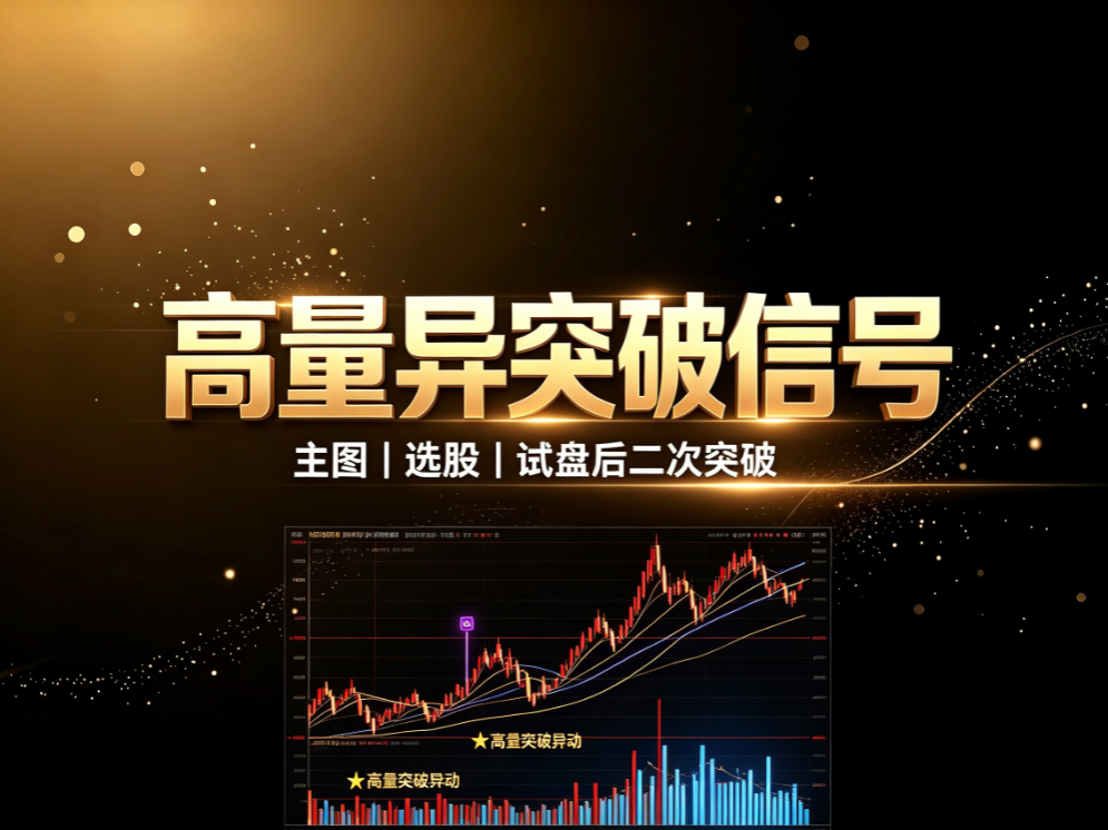通达信〖高量异突破信号〗主图/选股指标 从量价特征捕捉二次启动
