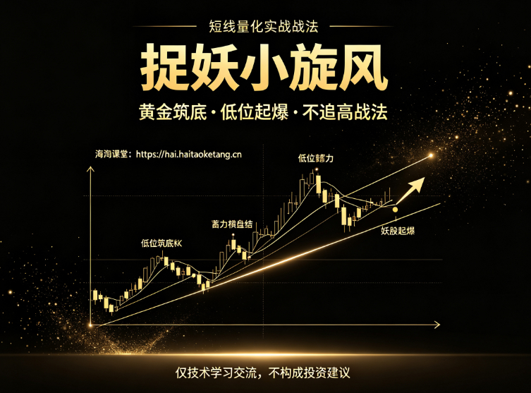 通达信〖捉妖小旋风〗主图指标，捕捉强势黑马的黄金指标