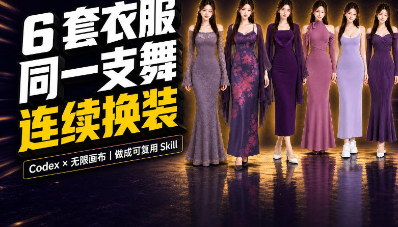 同一支舞，6套衣服按顺序切换：我把服装换装视频做成了一个Skill