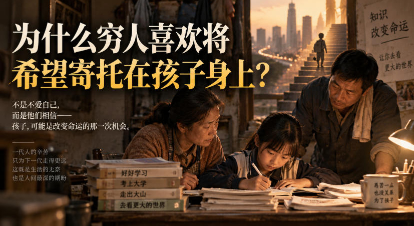 某社群精品文章：为什么穷人喜欢将希望寄托在孩子身上？