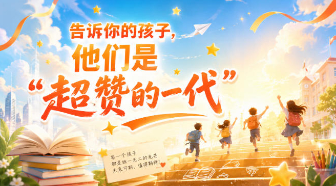 某付费社群专属文章：告诉你的孩子，他们是“超赞的一代”。