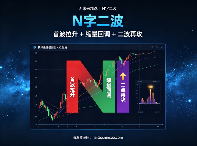 【N字二波】副图/选股 N字跳空抓牛妖，当机会来了时，就看你能不能把握！