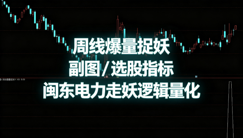 通达信〖周线爆量捉妖〗副图/选股指标 闽东电力走妖逻辑量化