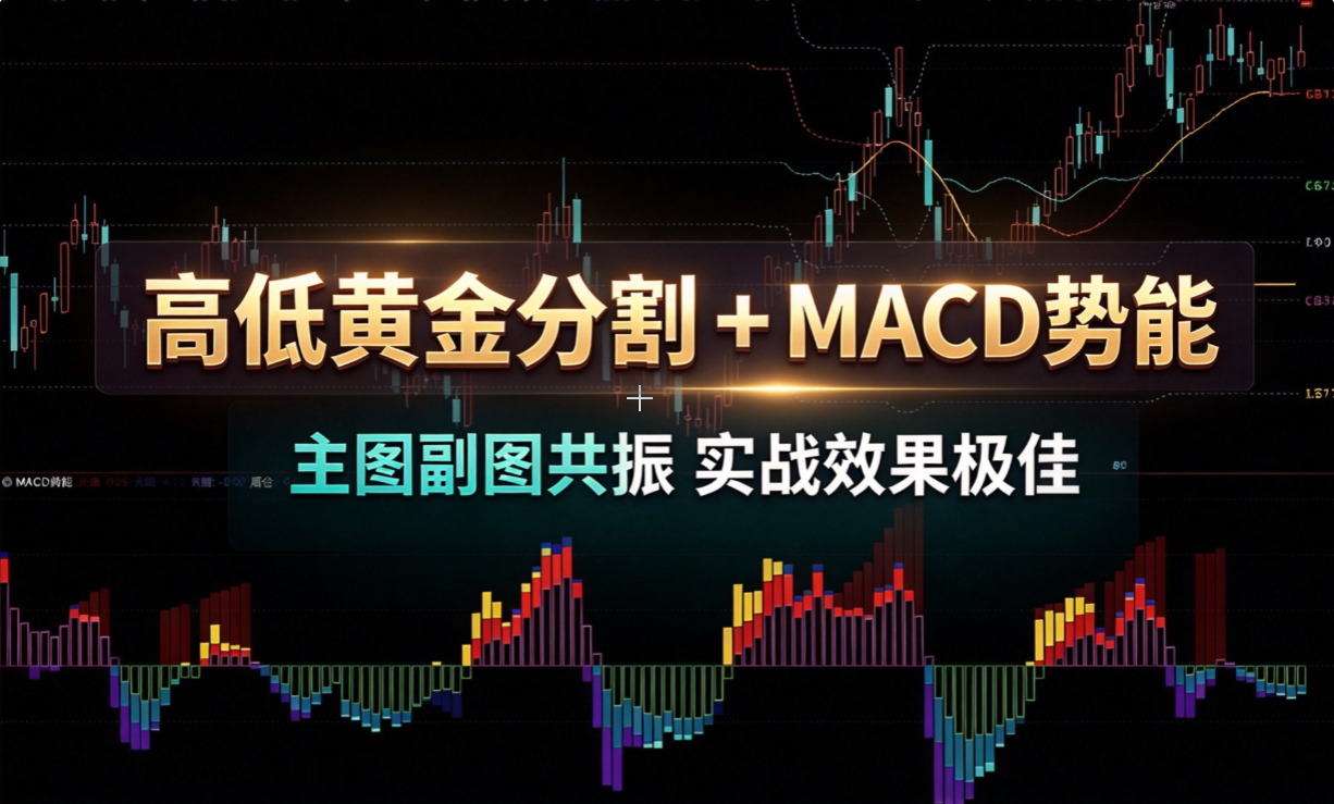 极品组合〖高低黄金分割+MACD势能〗主图副图共振 实战效果极佳