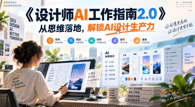 《设计师AI工作指南2.0》从思维落地-解锁AI设计生产力