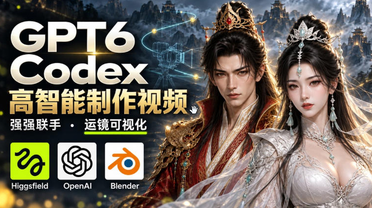 GPT-6 Astra×Codex高智能制作视频！联手Higgsfield，运镜可视化实战