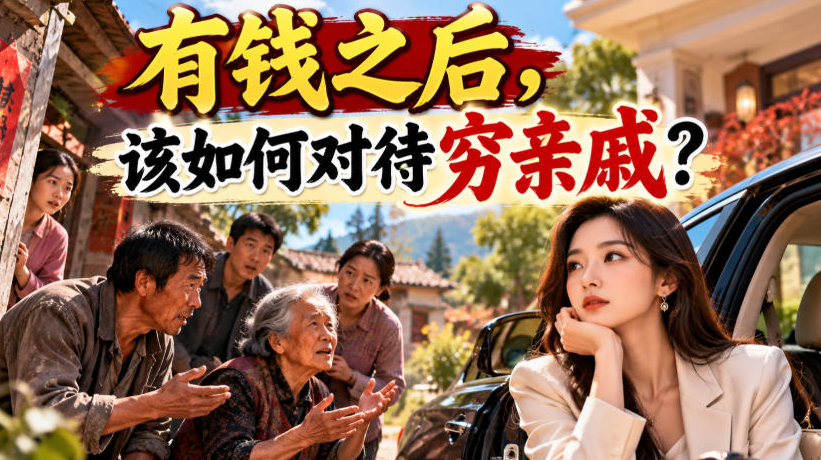 某公众号付费文章：有钱之后，该如何对待穷亲戚？