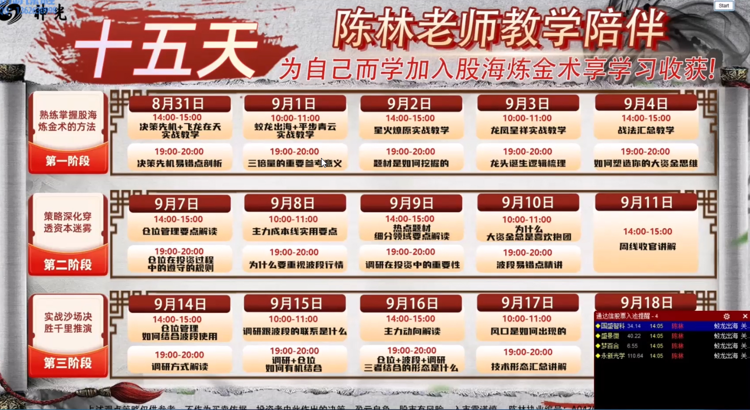2026年神光《股海炼金术》第二期 系统课+小班课+指标+复盘笔记全套课程