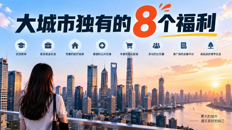 某公众号付费文章：大城市独有的8个福利