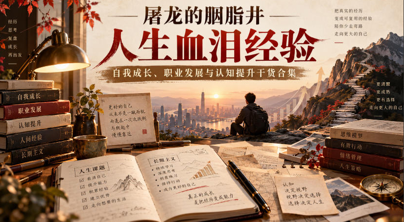 屠龙的胭脂井人生血泪经验｜自我成长、职业发展与认知提升干货合集【文档】