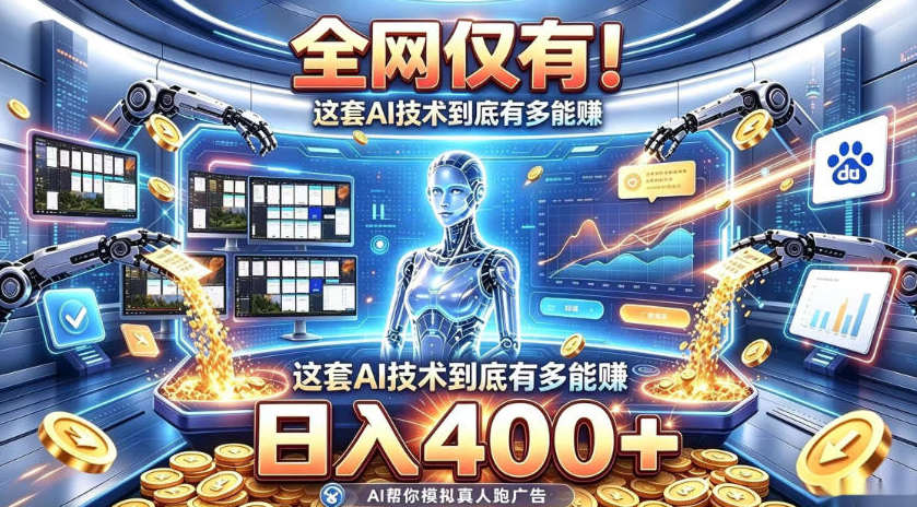 全网仅有！这套AI技术到底有多能賺，无需人工干预，实现真正被动变现【揭秘】
