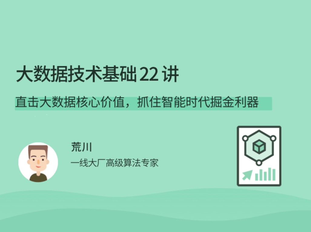 荒川大数据技术基础 22 讲，直击大数据核心价值，抓住智能时代掘金利器